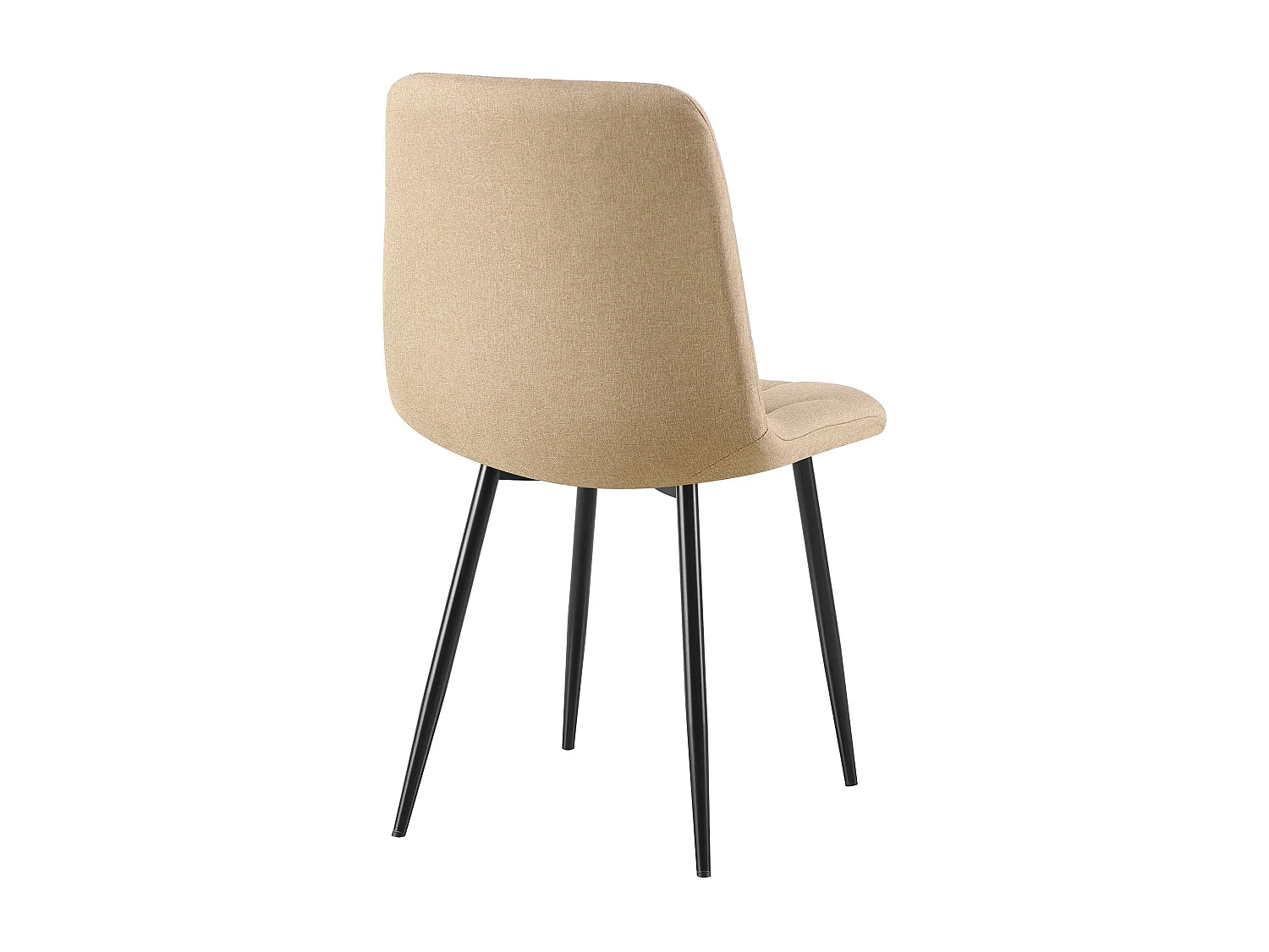 chaise salle à manger - Tissu - Taupe - Clairton