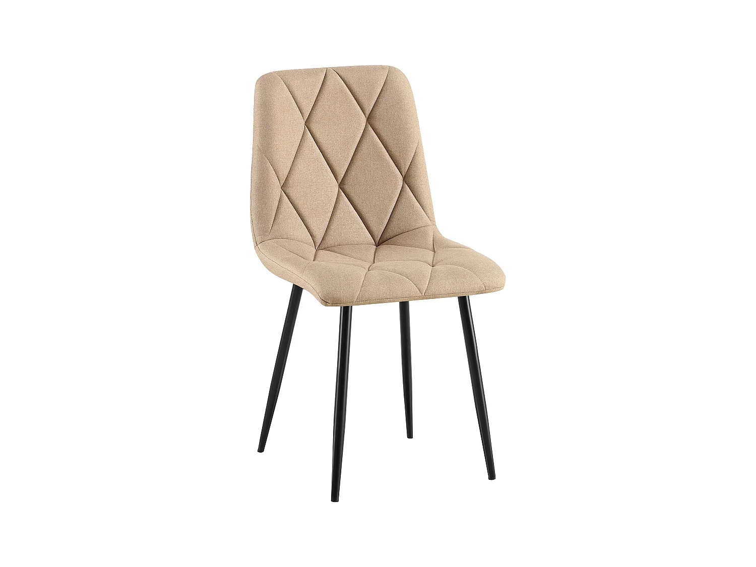 chaise salle à manger - Tissu - Taupe - Clairton