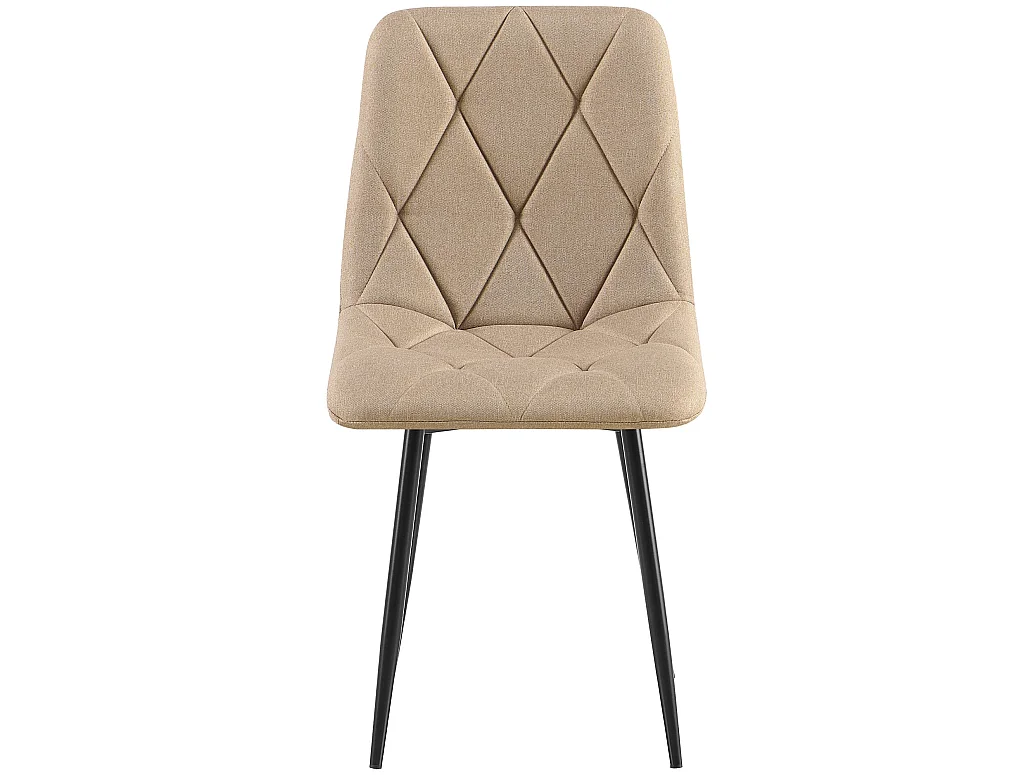 chaise salle à manger - Tissu - Taupe - Clairton