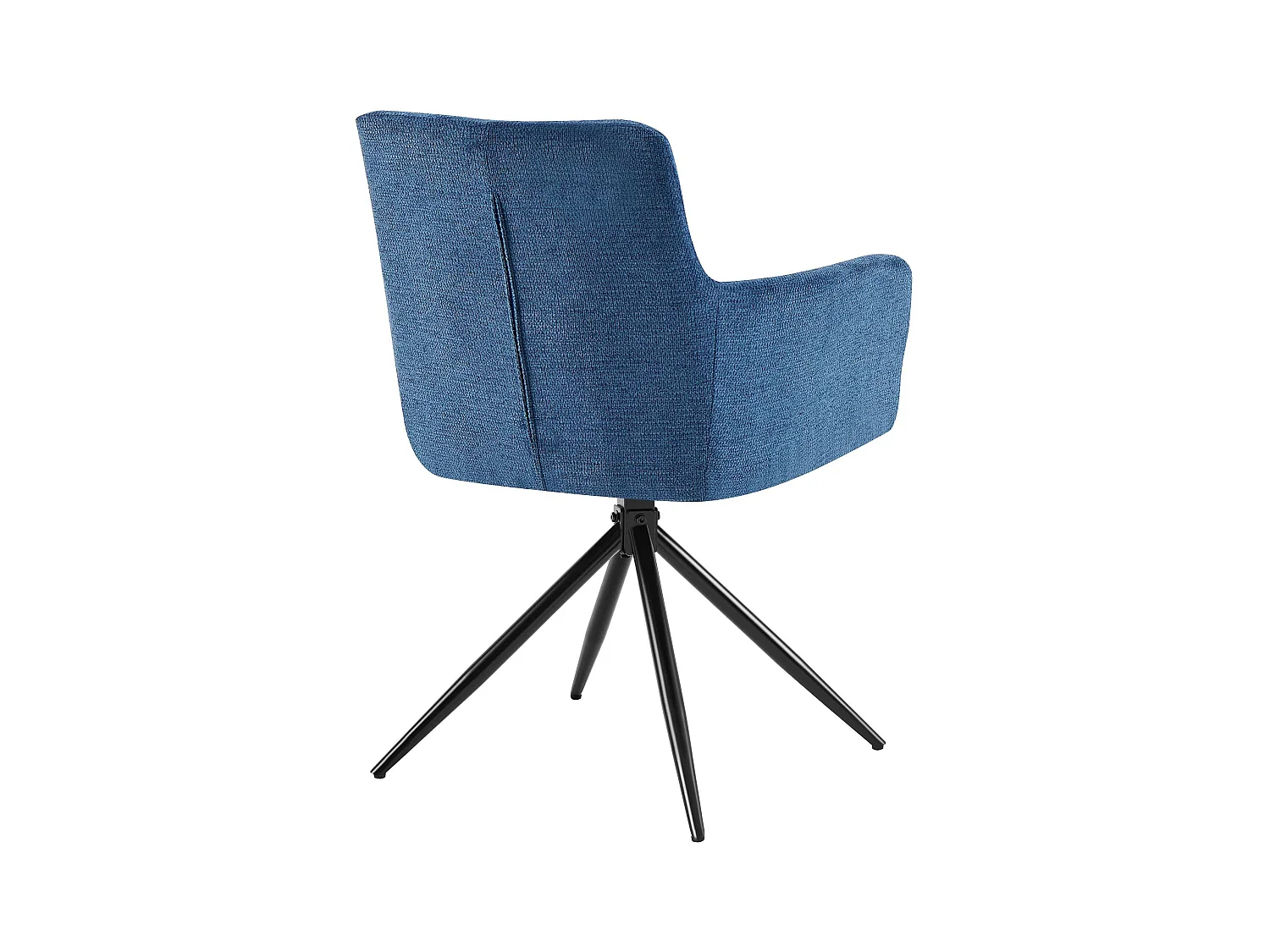 Lot de 2  chaises avec accoudoirs - Tissu - Bleu foncé - Jonah