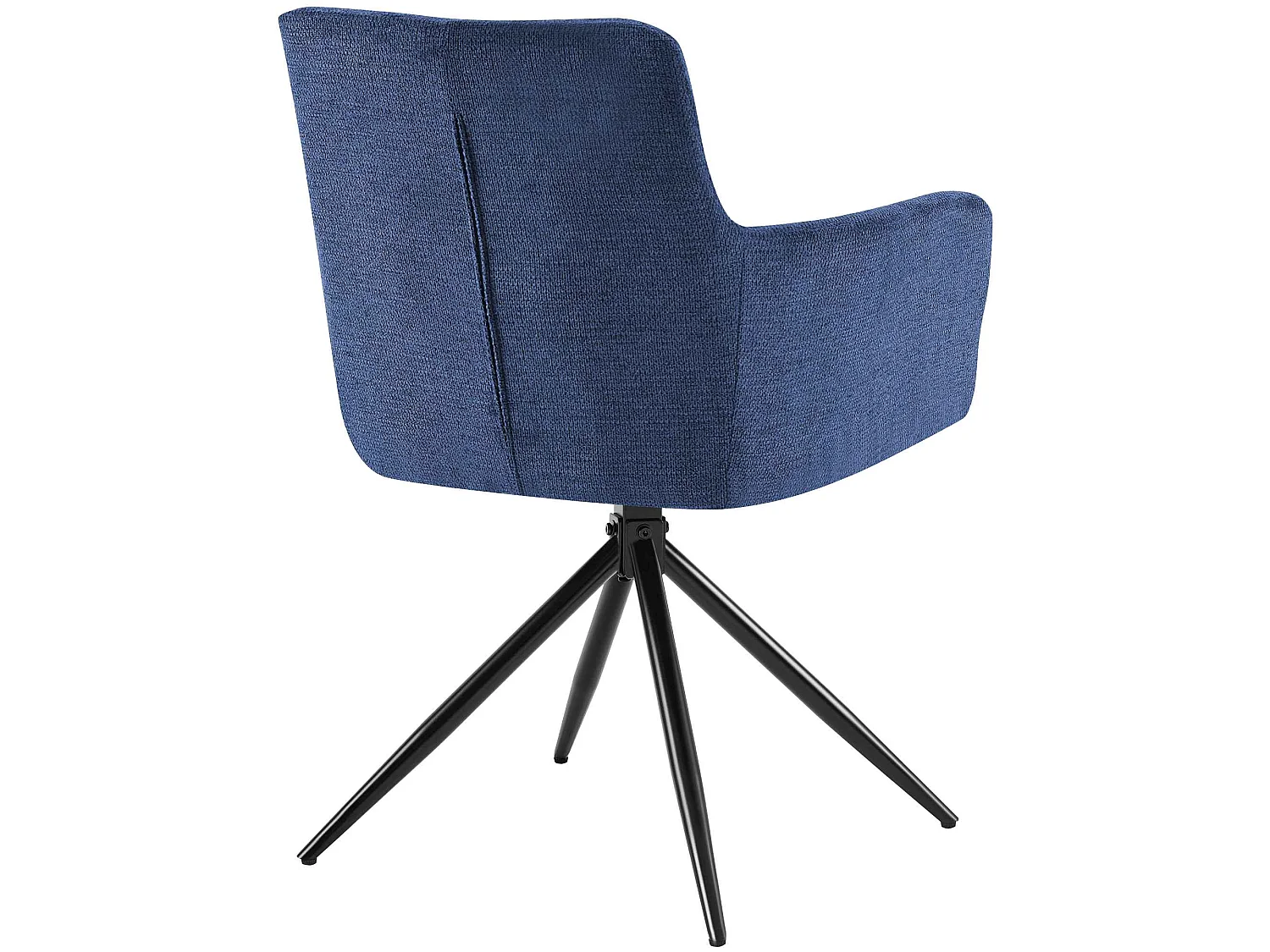 Lot de 2  chaises avec accoudoirs - Tissu - Bleu foncé - Jonah