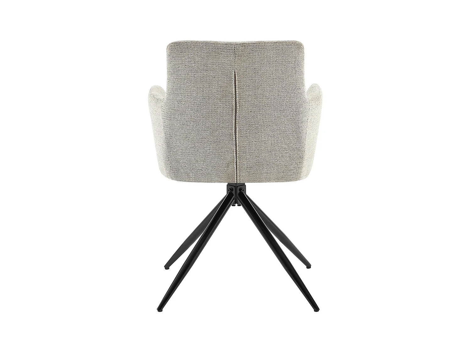 Lot de 2  chaises avec accoudoirs - Tissu - Taupe - Jonah