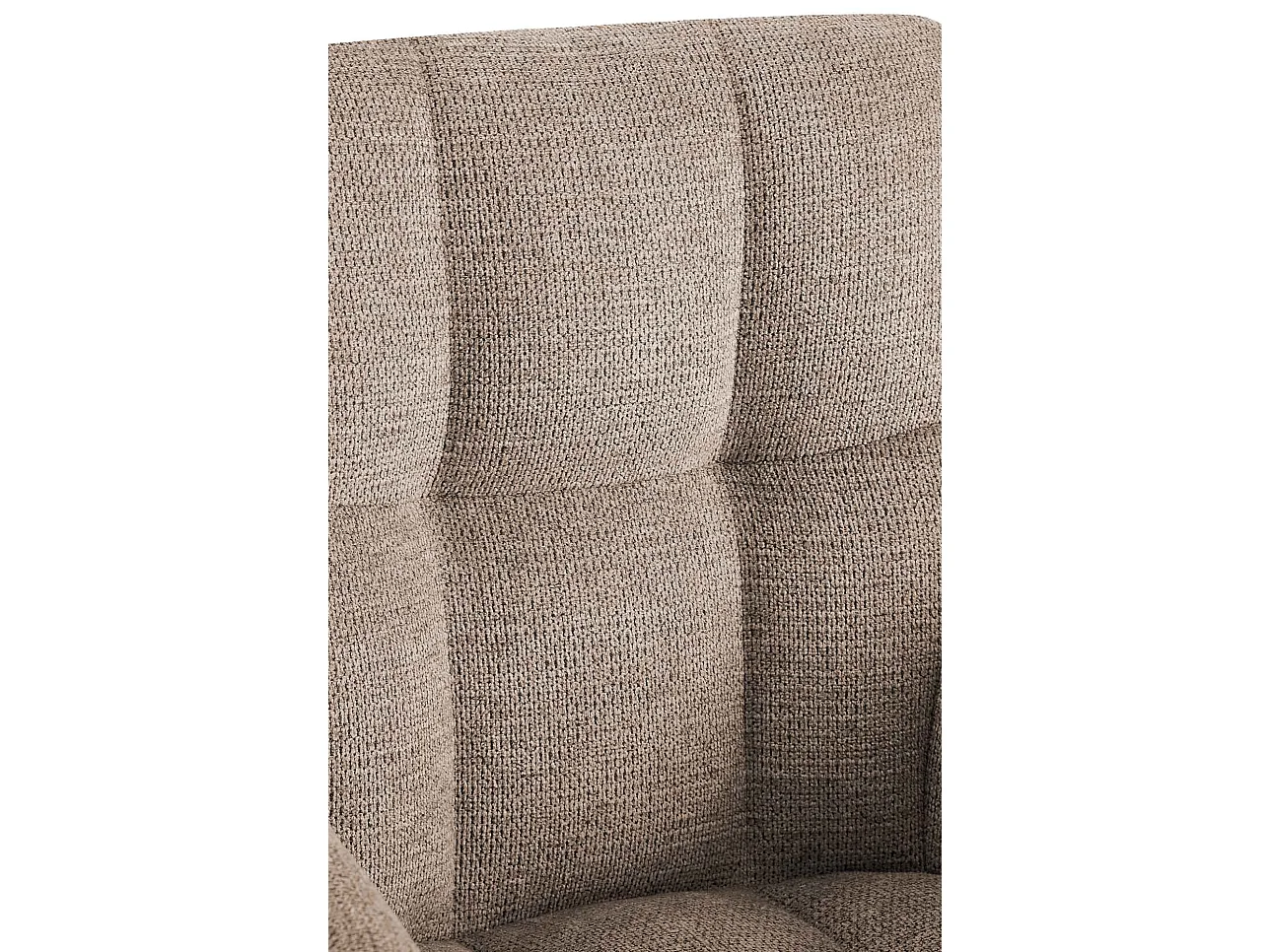 Lot de 2  chaises avec accoudoirs - Tissu - Taupe - Jonah