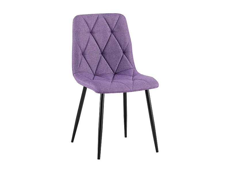 chaise salle à manger - Tissu - Violet - Clairton
