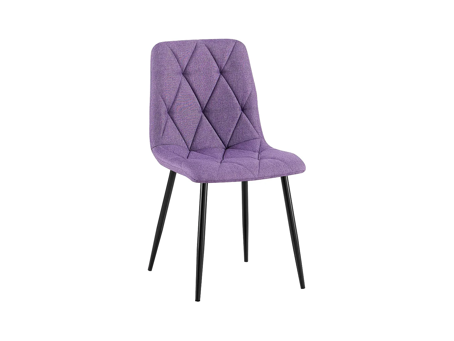 chaise salle à manger - Tissu - Violet - Clairton