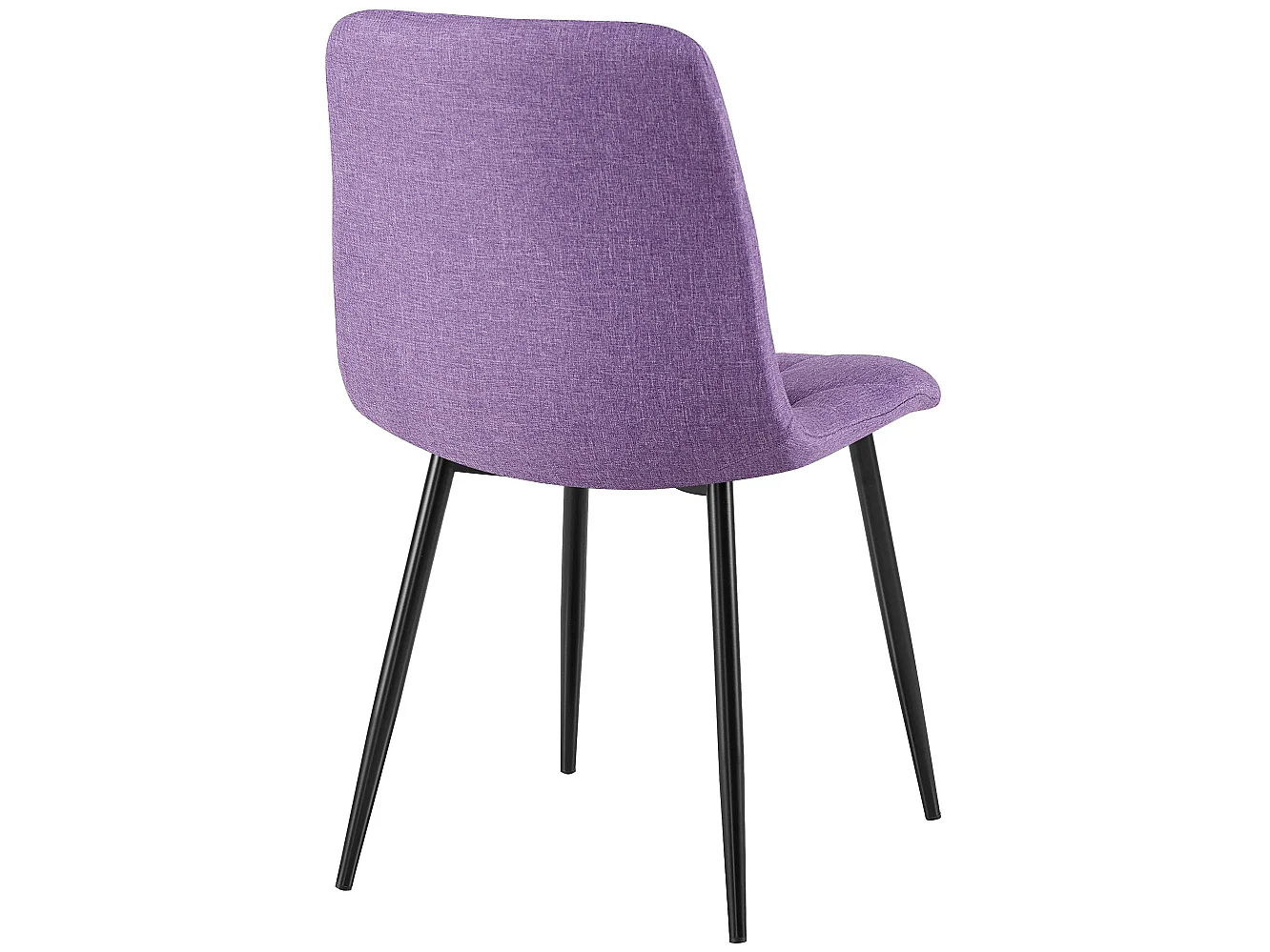 chaise salle à manger - Tissu - Violet - Clairton