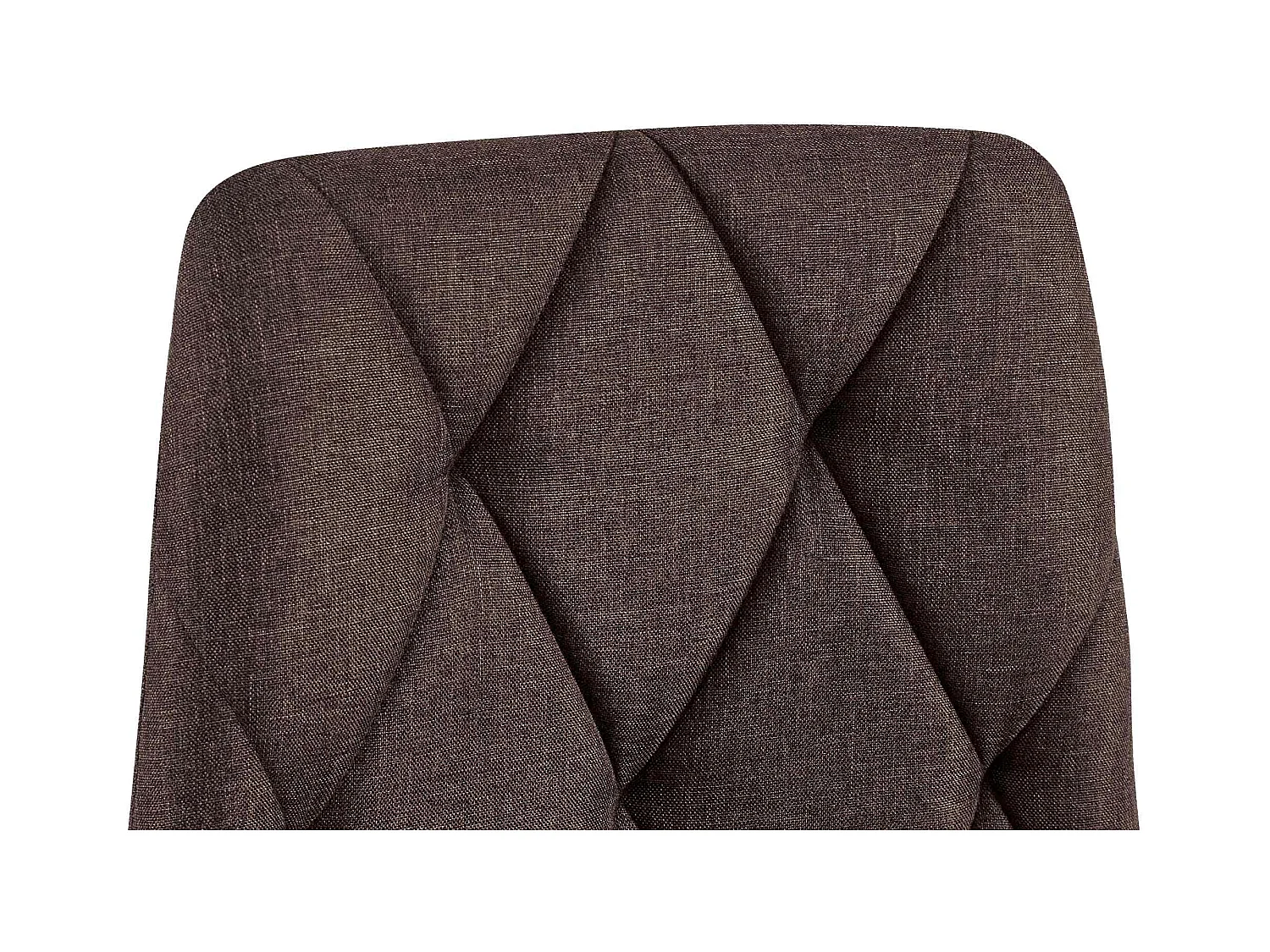 chaise salle à manger - Tissu - Marron - Clairton