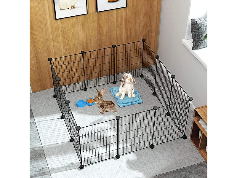 Enclos cage pour animaux domestiques lapins chiots parc résistant