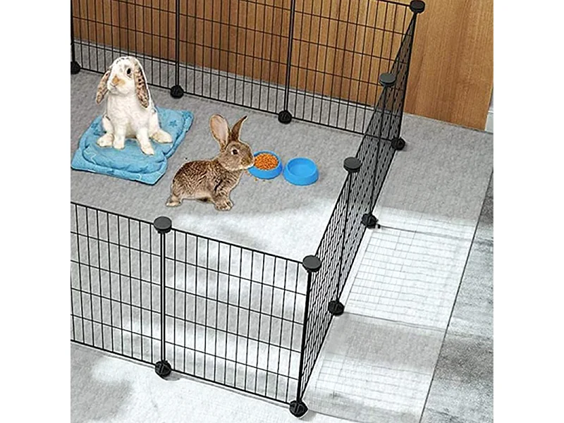 Enclos cage pour animaux domestiques lapins chiots parc résistant