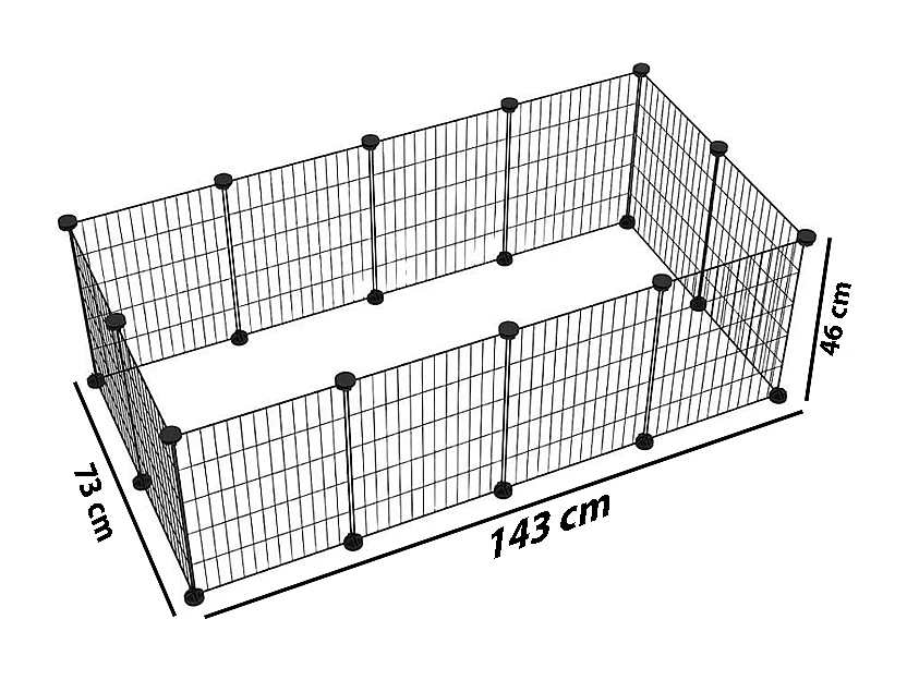Enclos cage pour animaux domestiques lapins chiots parc résistant