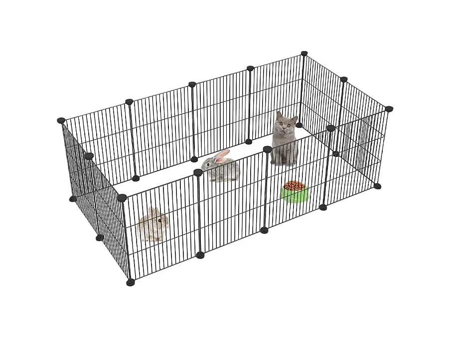 Enclos cage pour animaux domestiques lapins chiots parc résistant