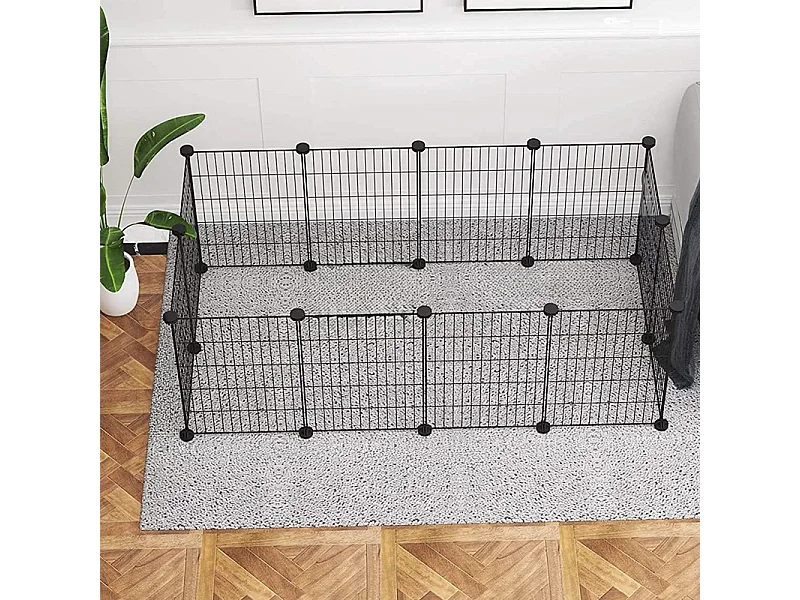 Cercado para animais domésticos, coelhos, cachorros, cercadinho resistente