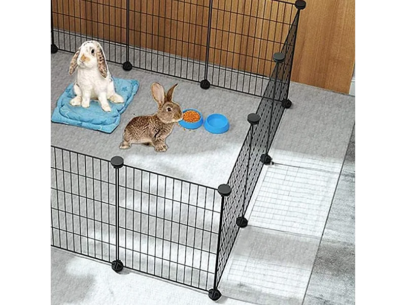 Cercado para animais domésticos, coelhos, cachorros, cercadinho resistente