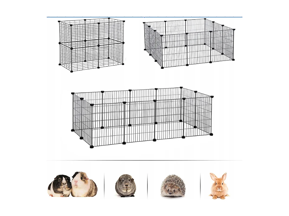 Cercado para animais domésticos, coelhos, cachorros, cercadinho resistente