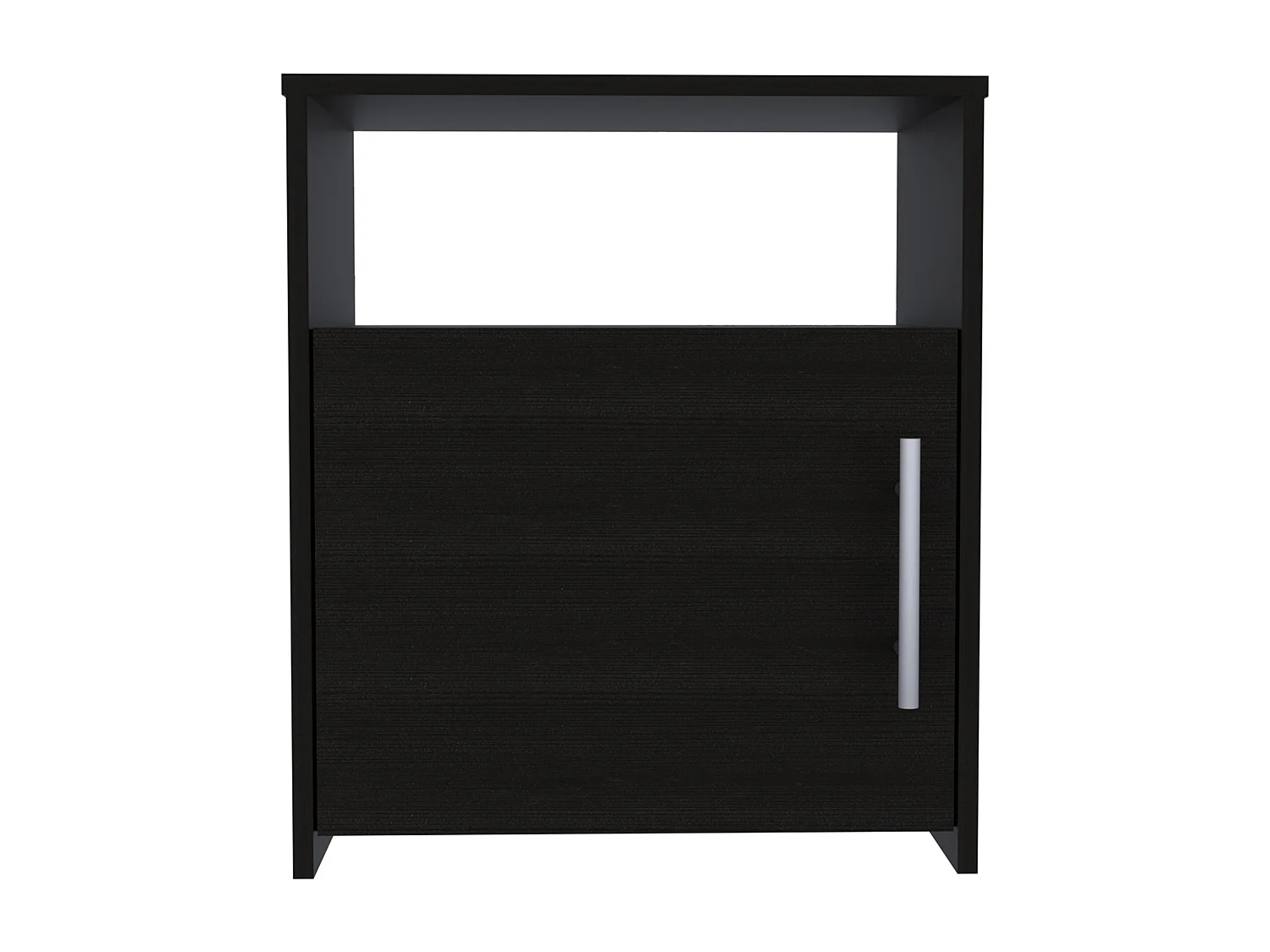 TUHOME Móvel Mesa de Cabeceira Bristol, Um Compartimento, Superfície Superior, Cor Preta.