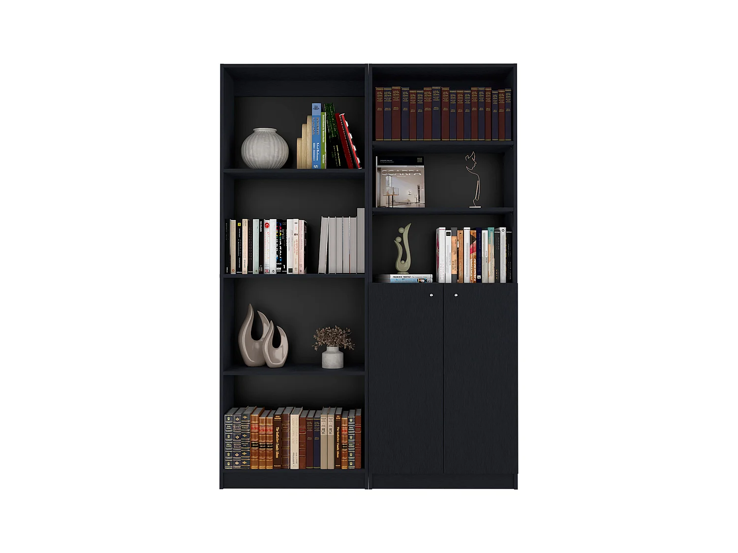 Ensemble de salon 2 pièces Cortaro avec 2 bibliothèques