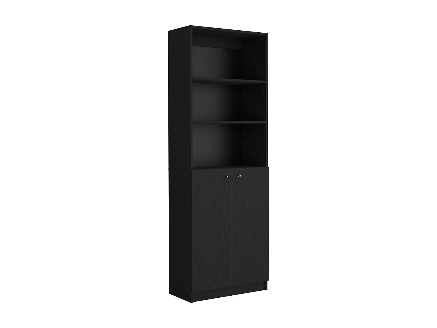 Sunnyside Set da salotto 2 pezzi con 2 librerie, Nero