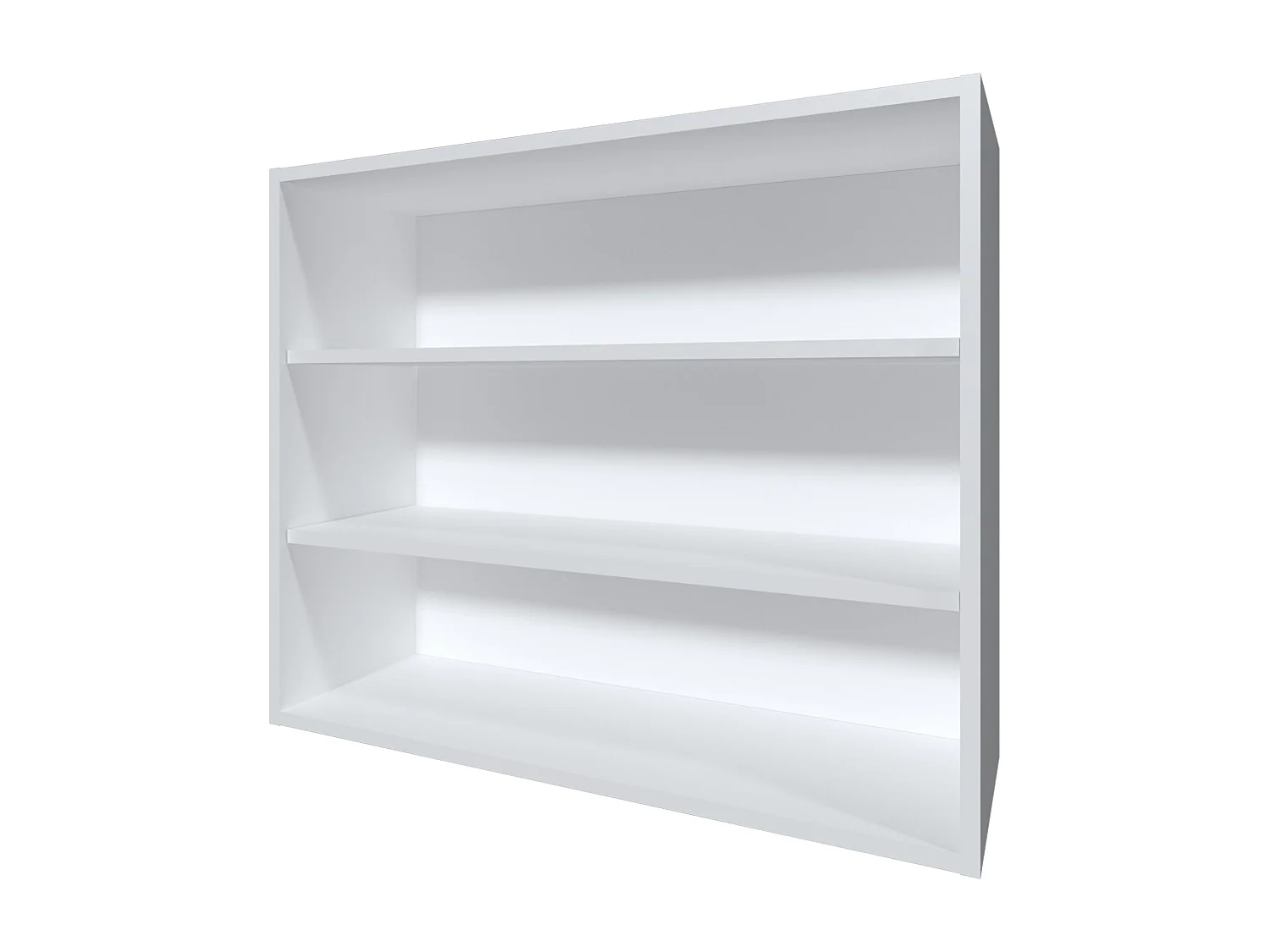 TU HOME Pensile da Parete Chinle in Melaminico con Ripiani Aperti, Bianco