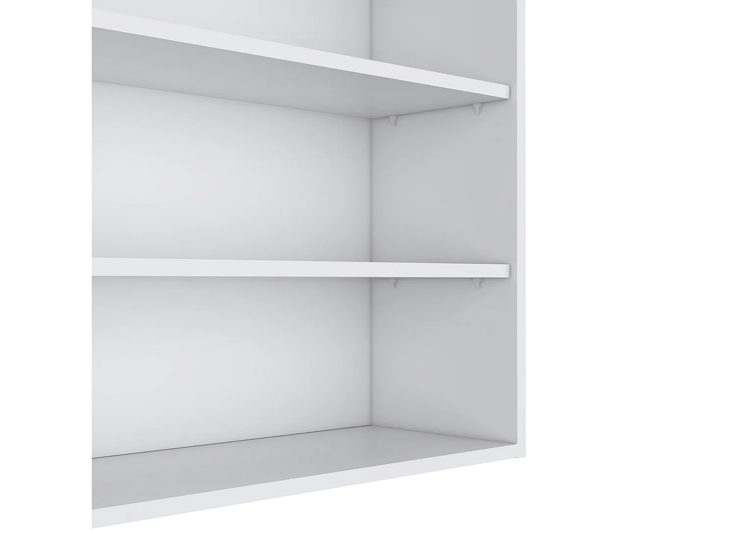 TU HOME Pensile da Parete Chinle in Melaminico con Ripiani Aperti, Bianco