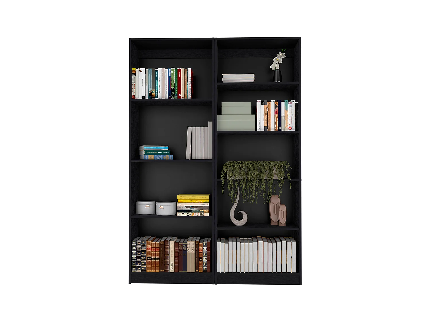 Sutton 2 Piece Living Room Set with 2 Bookcases