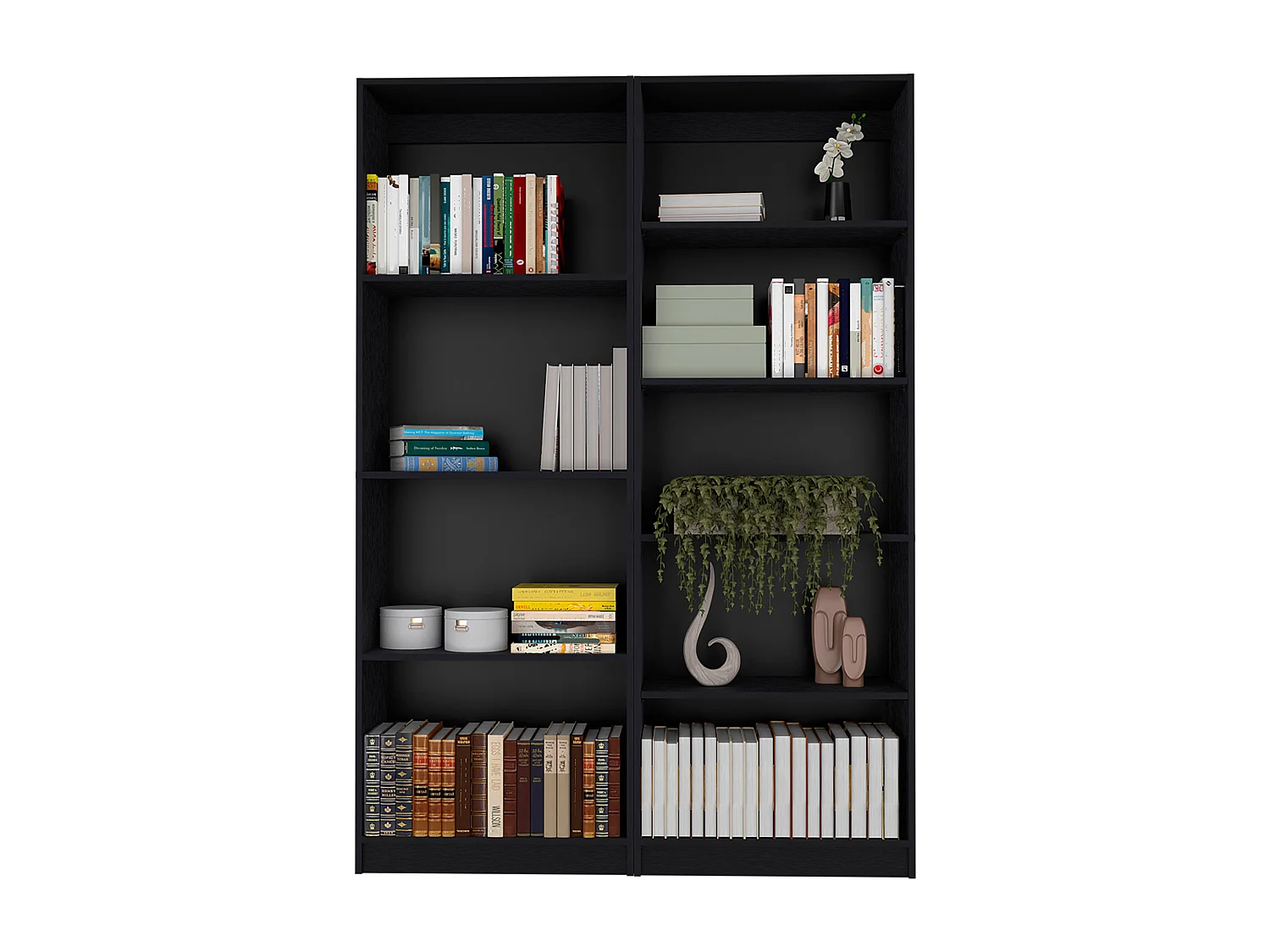 Sutton 2 Piece Living Room Set with 2 Bookcases