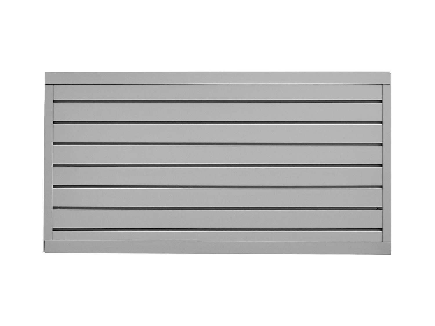 Panneaux Muraux à Lattes PVC SucceBuy, Modulaire à Outils Garage 122,5x64,5 cm, Gris
