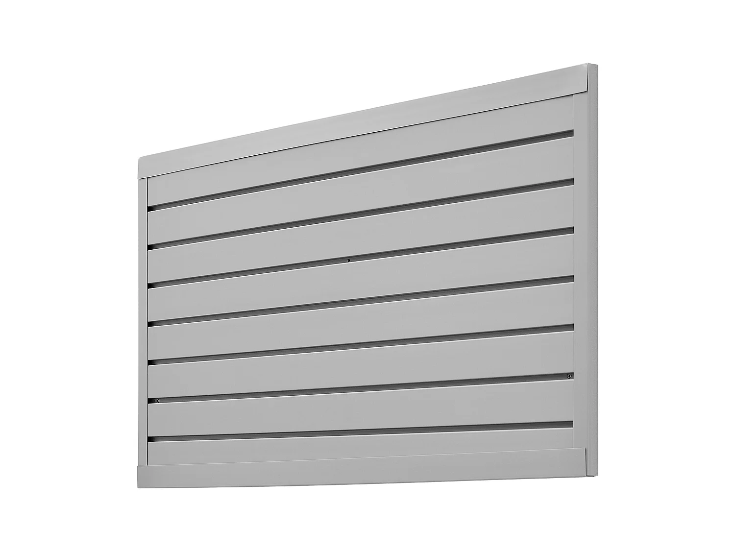Panneaux Muraux à Lattes PVC SucceBuy, Modulaire à Outils Garage 122,5x64,5 cm, Gris