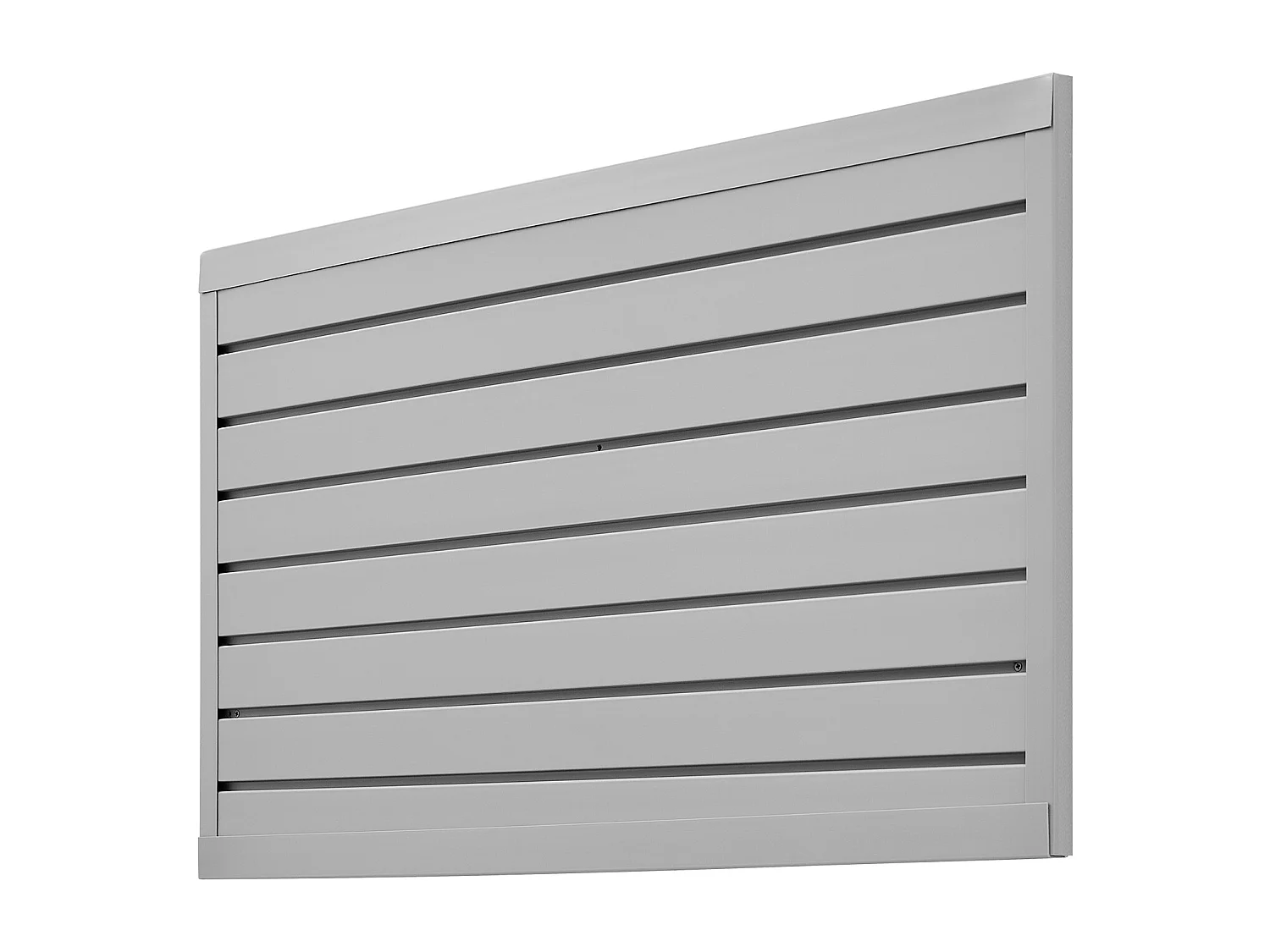 Panneaux Muraux à Lattes PVC SucceBuy, Modulaire à Outils Garage 122,5x64,5 cm, Gris