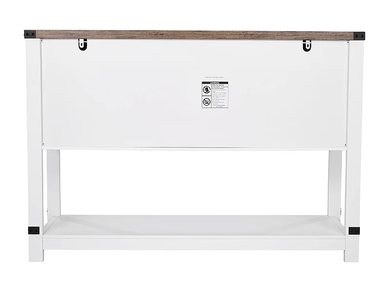 Meubel voor Cafébar SucceBuy, 120 x 39,8 x 83 cm, 4 Niveaus met Schuifdeuren en Metalen Handgrepen
