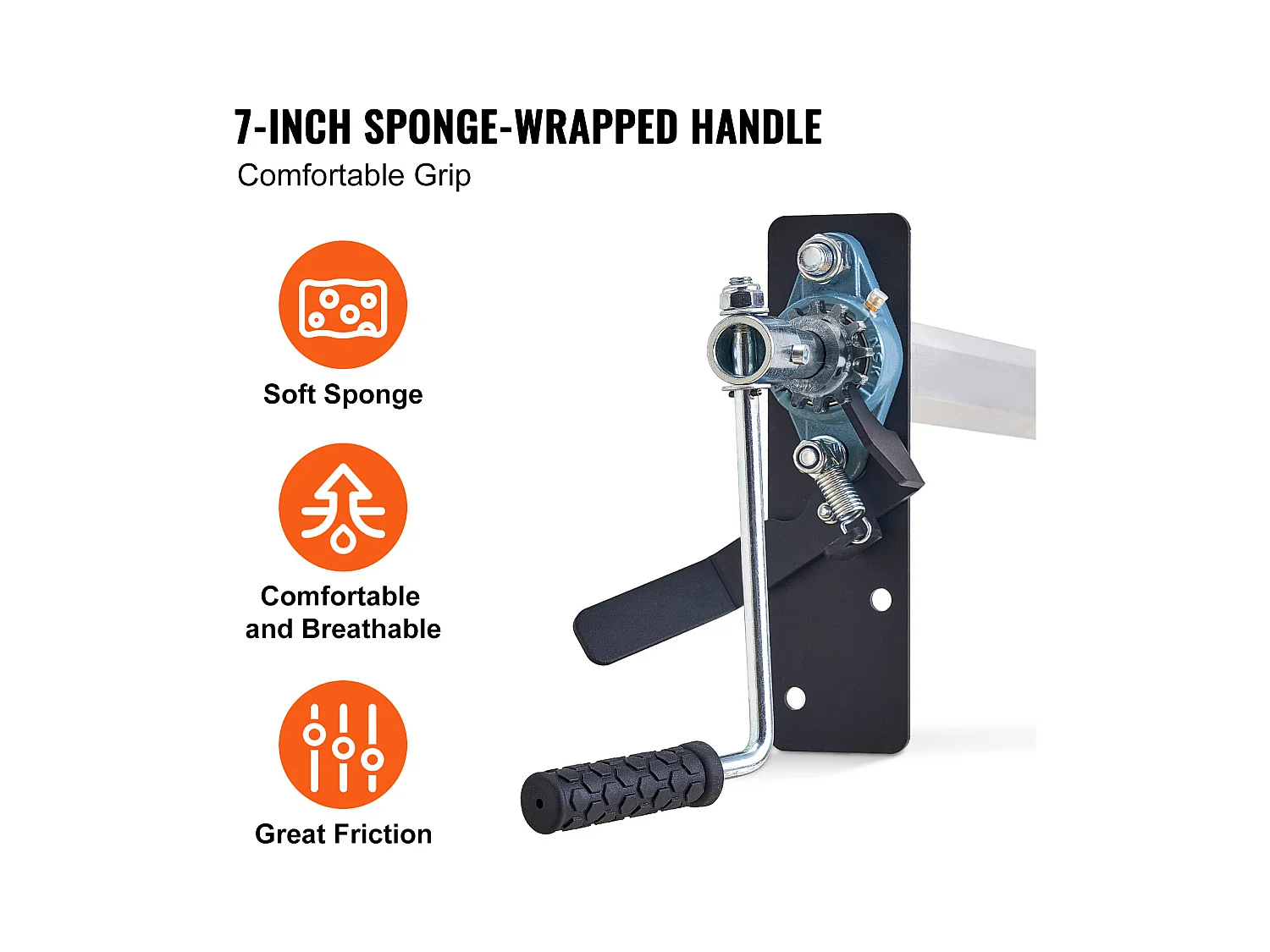 Kit de Rouleau de Bâche SucceBuy à Traction Manuelle pour Remorque de Camion à Benne Basculante, 163cm à 264cm de Large