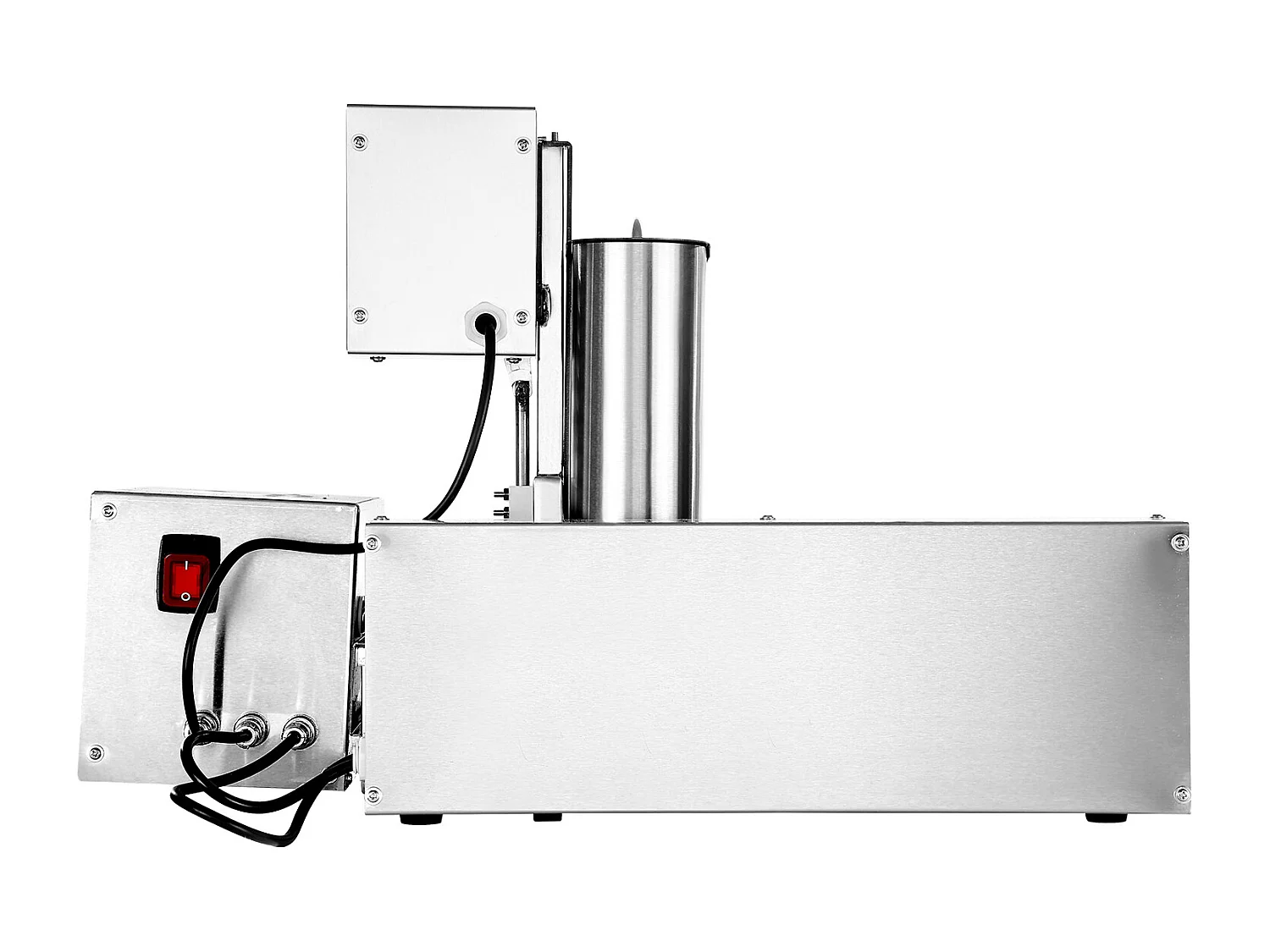 Máquina Automática Comercial para Donuts SucceBuy Aparelho Elétrico para Donuts com 4 Fileiras, Alta Potência, 240 Unidades/Hora, Funil de 3 L