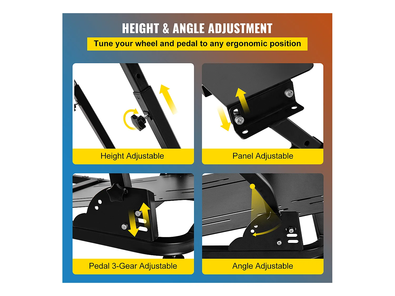 Supporto di Volante SucceBuy, Gioco Realistico Simulatore di Corse Per G29 PS4 PC PRO V2