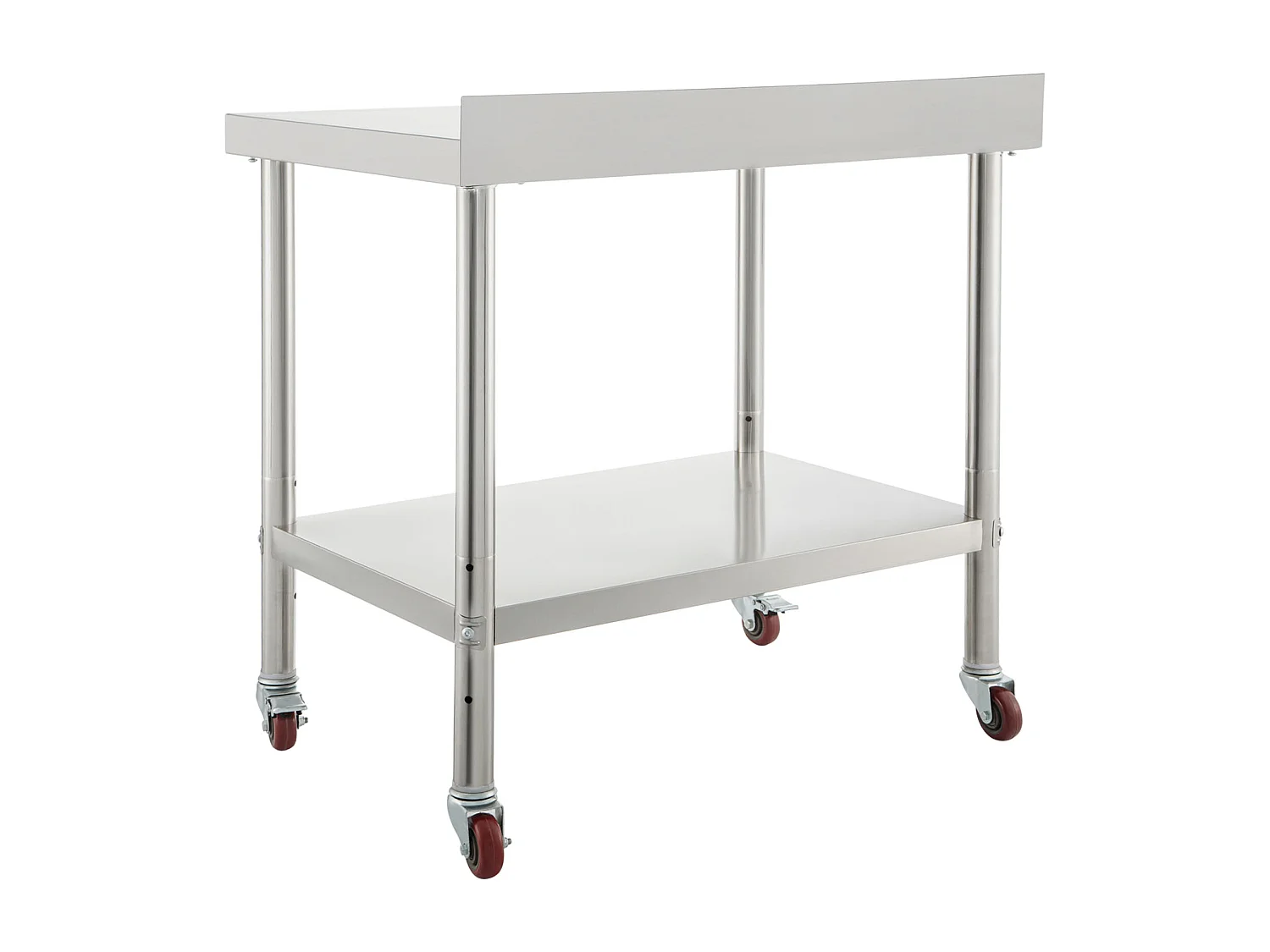 Table de Préparation SucceBuy en Acier Inoxydable, 76,2x61 cm avec Roulettes Cuisine