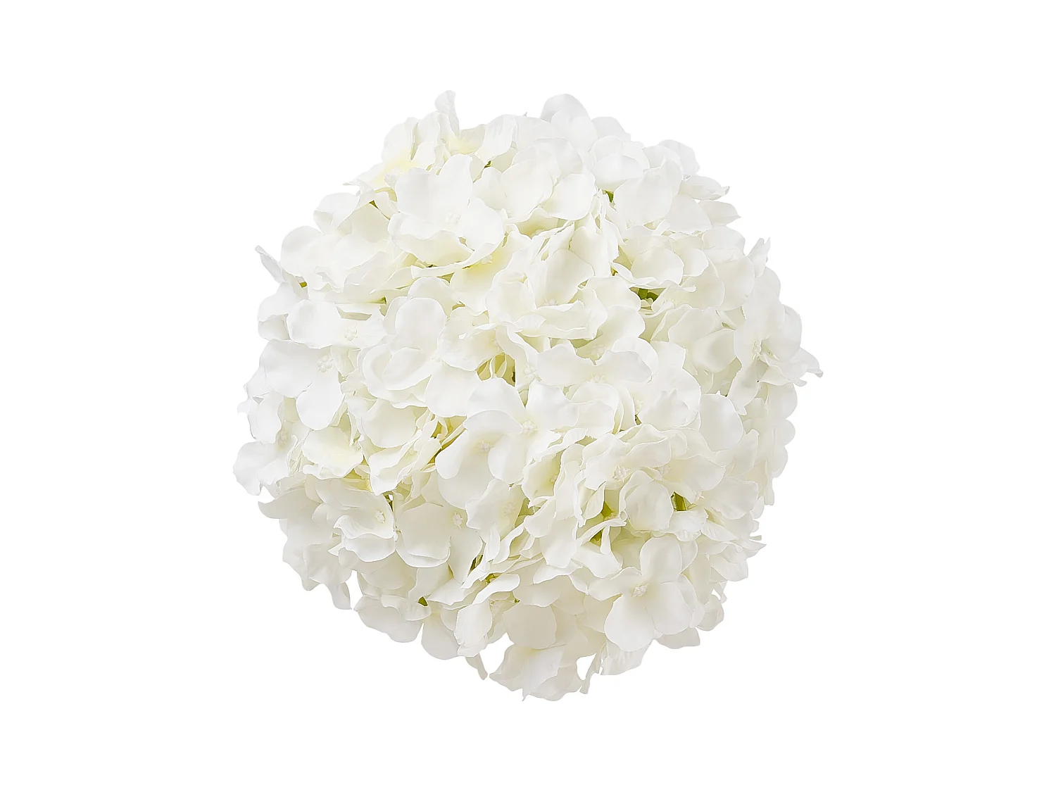 Hortensia Artificielle SucceBuy Fleurs Artificielles 250 mm, Bouquets de Fausses Fleurs Aspect Réaliste avec Tête 152,4 mm, Lot de 65, Blanc