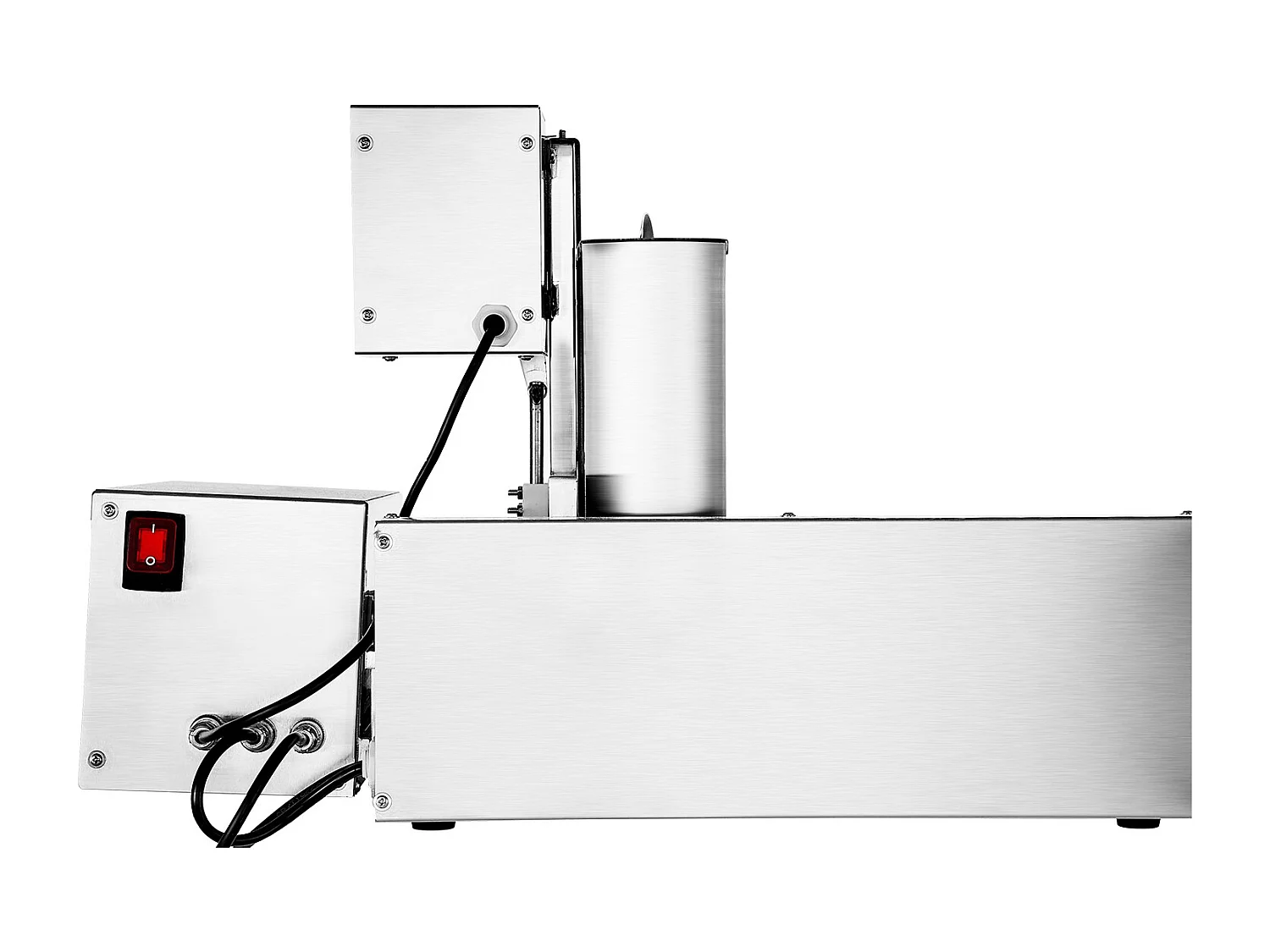 Máquina Automática Comercial para Donuts SucceBuy Aparelho Elétrico para Donuts com 6 Fileiras, Alta Potência, 360 Unidades/Hora, Funil de 4,5 L