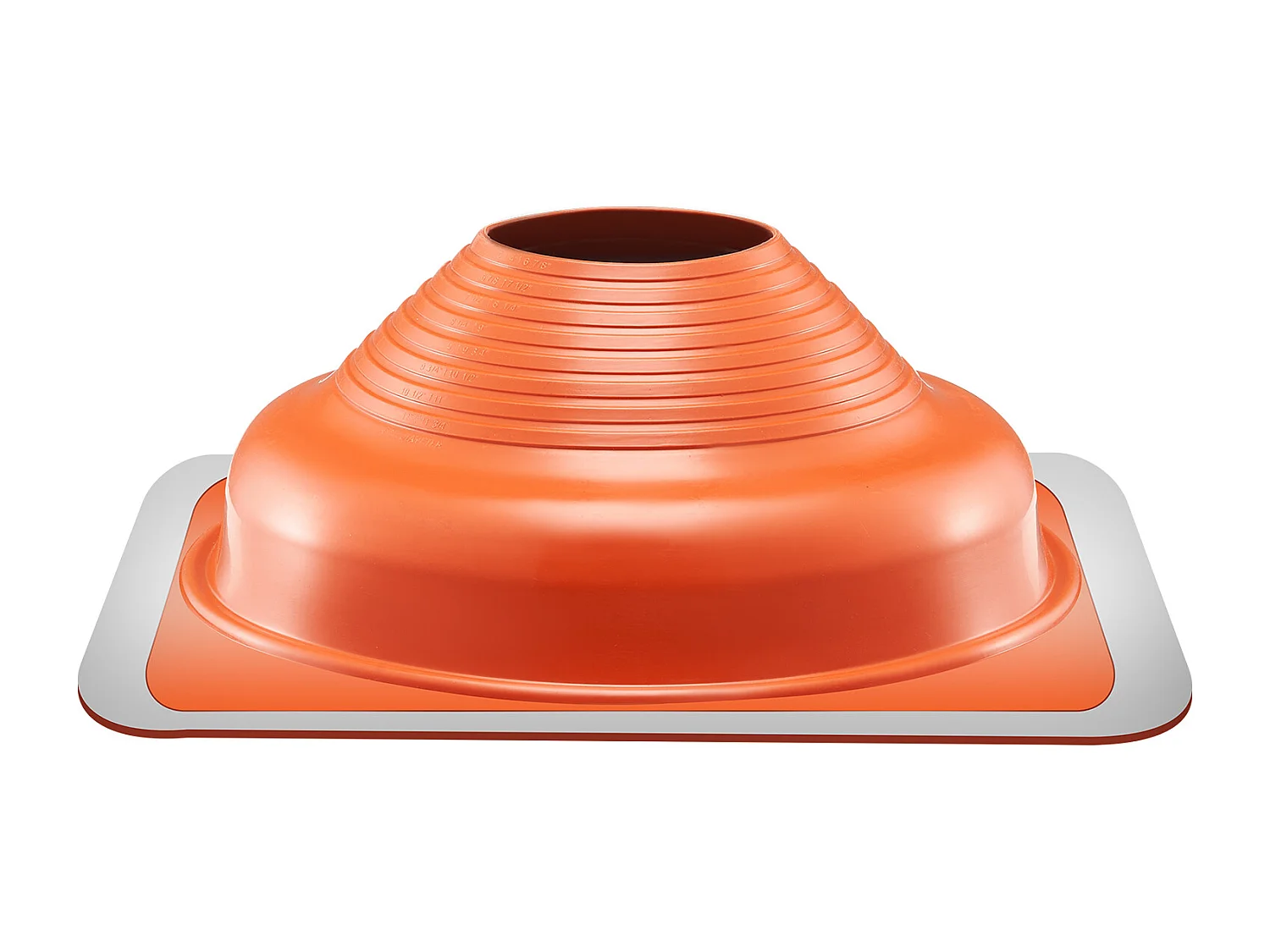 Solins de Toit SucceBuy Lot de 2 en Métal pour Tuyaux de 16cm à 30cm, Solin de Tuyau de Toiture Flexible en Silicone, pour les Cheminées, les Évents