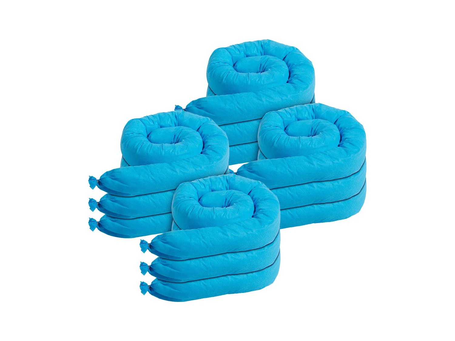 Tampons Absorbants Anti-Déversement, SucceBuy Chaussette Absorbante Universelle, 75,7 L, 7,6 × 120 cm, Absorbant l'Eau, 12 Pièces