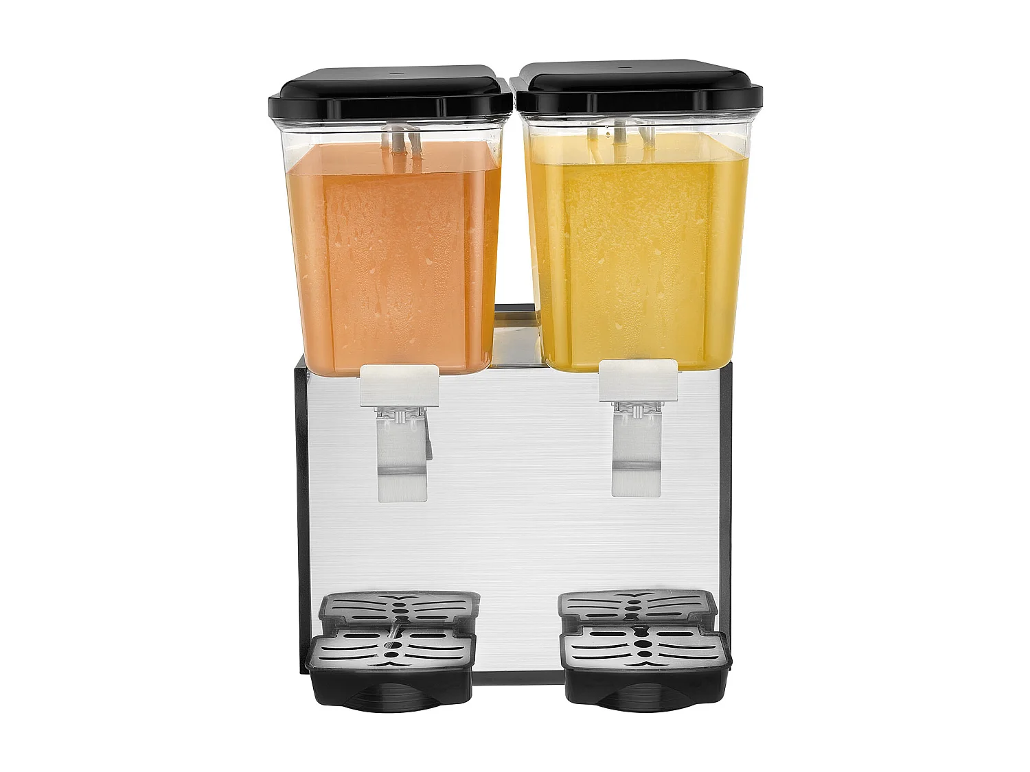 Distributeur de Boissons Commerciales SucceBuy 18L x 2 Réservoirs, 370W, Distributeur de Boissons Froides pour Fêtes