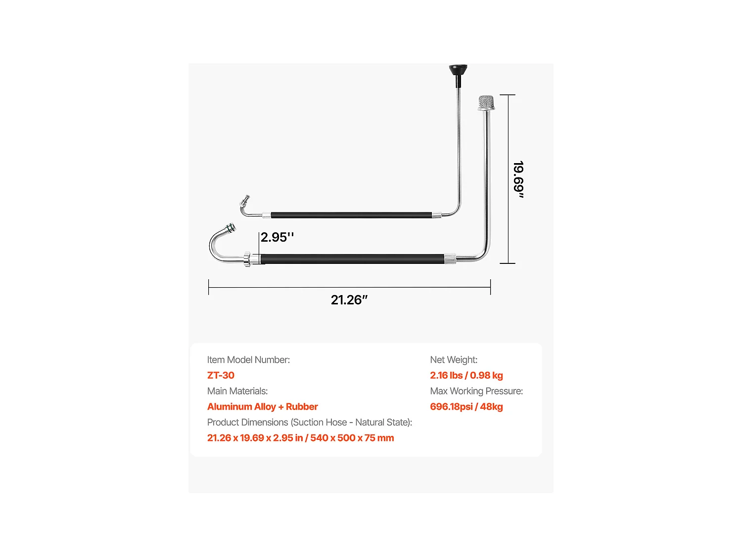 Ensembles de Tuyaux SucceBuy d'Aspiration et de Conduite de Reflux, Pulvérisateurs sans Air et Accessoire pour Machine de Peinture en Ligne