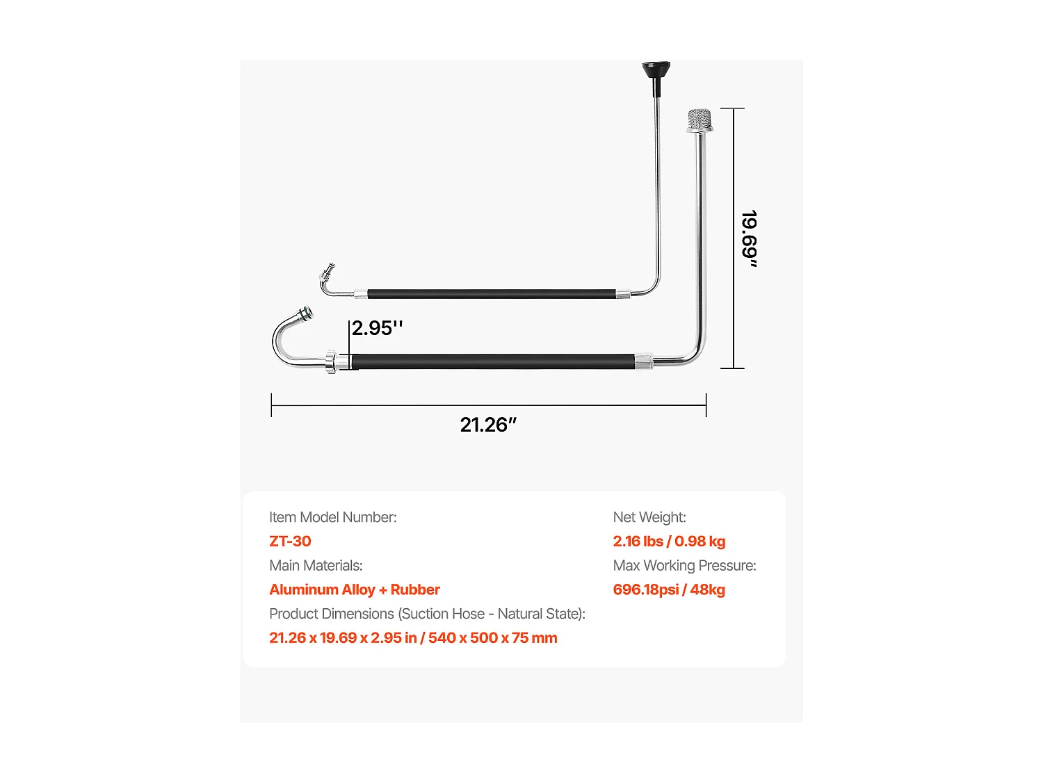Ensembles de Tuyaux SucceBuy d'Aspiration et de Conduite de Reflux, Pulvérisateurs sans Air et Accessoire pour Machine de Peinture en Ligne