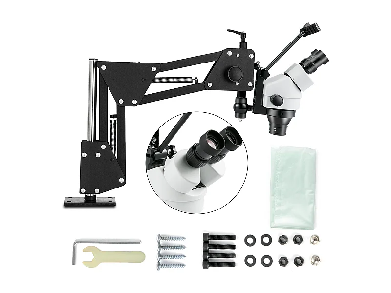 Mikroskop SucceBuy 0,7-4,5X Mikrofeineinstellung Schmuckwerkzeug Multidirektional