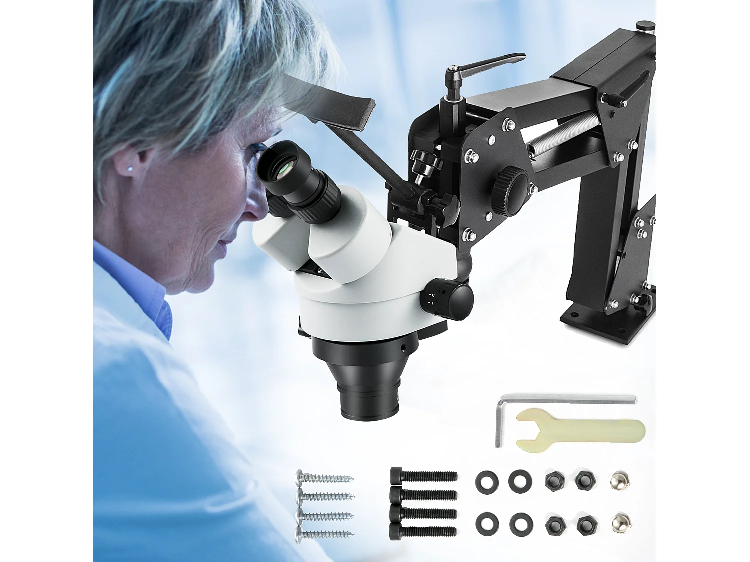 Microscoop SucceBuy 0,7-4,5X Micro-instelling Sieraden Gereedschap Multidirectioneel