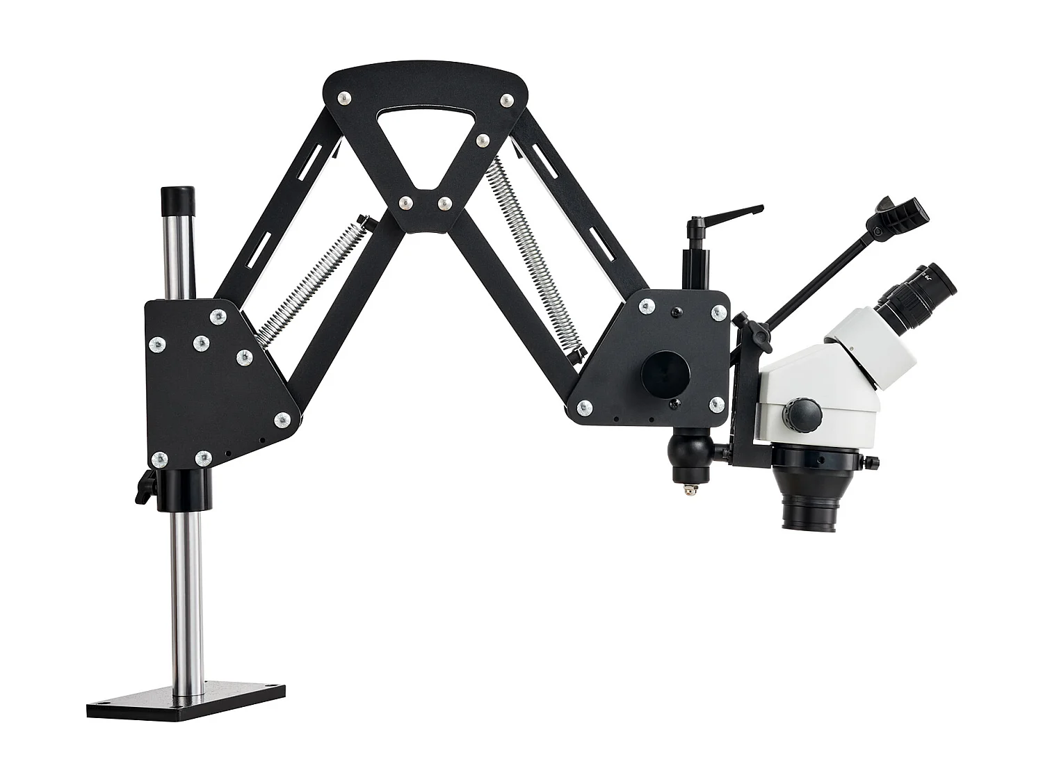 Microscoop SucceBuy Veerondersteuning voor Multidirectionele Microscoop Kogelklem Ringverlichting 7X-45X