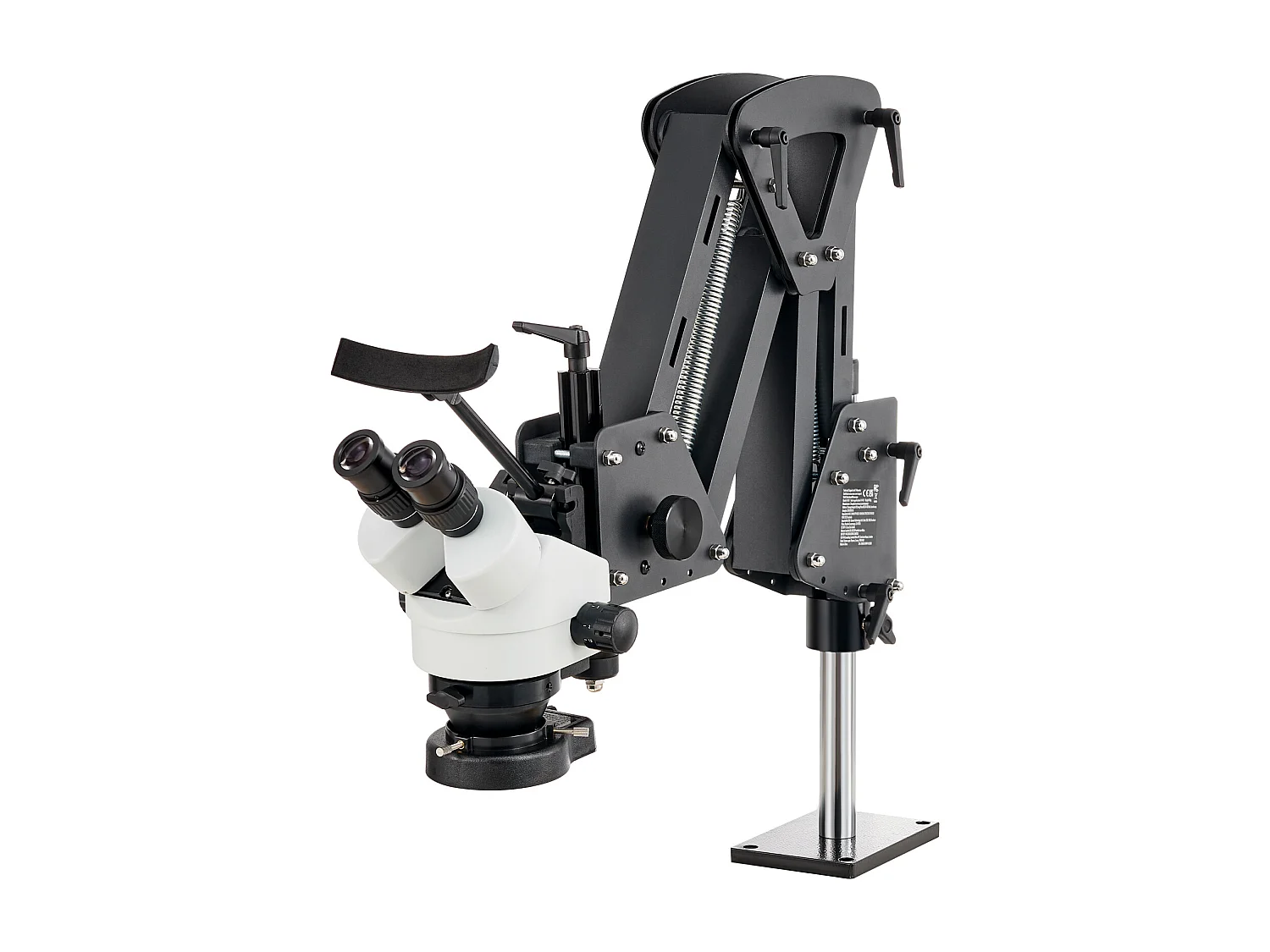 Microscoop SucceBuy Veerondersteuning voor Multidirectionele Microscoop Kogelklem Ringverlichting 7X-45X