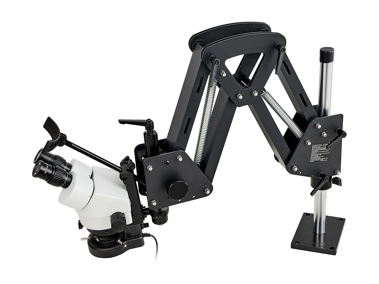 Microscoop SucceBuy Veerondersteuning voor Multidirectionele Microscoop Kogelklem Ringverlichting 7X-45X