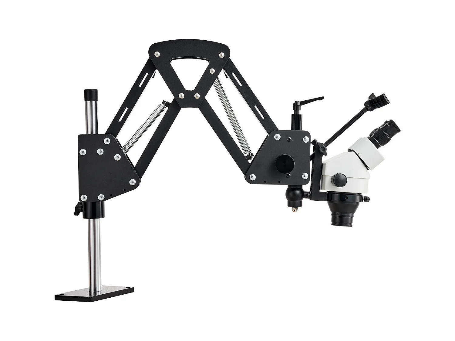 Microscopio SucceBuy Multidirezionale con Supporto a Molla e Illuminazione Anulare 7X-45X per Gioielli