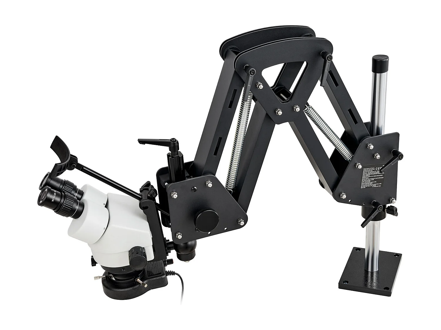 Microscopio SucceBuy Multidirezionale con Supporto a Molla e Illuminazione Anulare 7X-45X per Gioielli