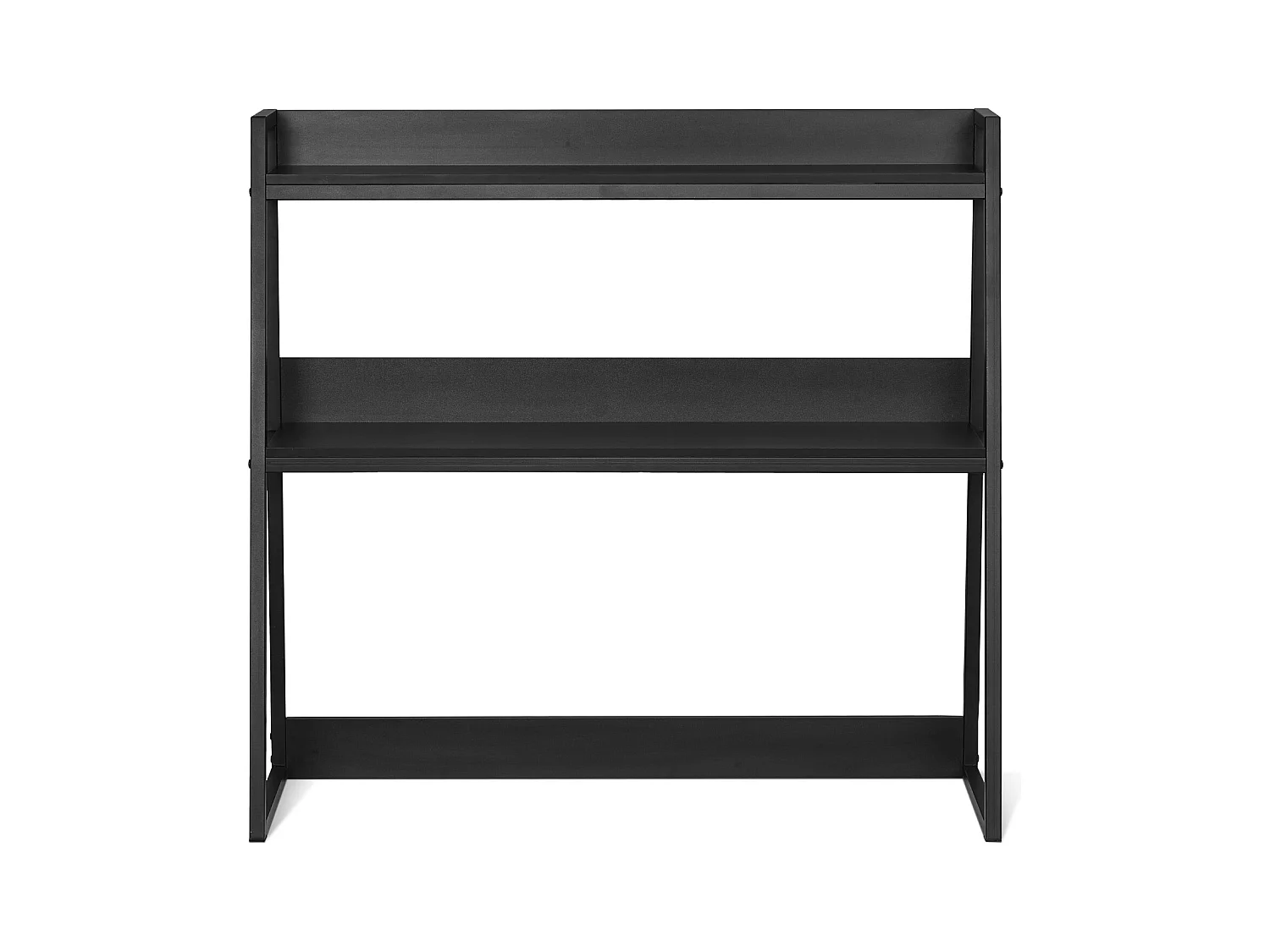 Bibliothèque de Bureau SucceBuy, Organiseur à 2 Niveaux, avec Coussinets Antidérapants. pour Bureau, Maison et Dortoir, Noir