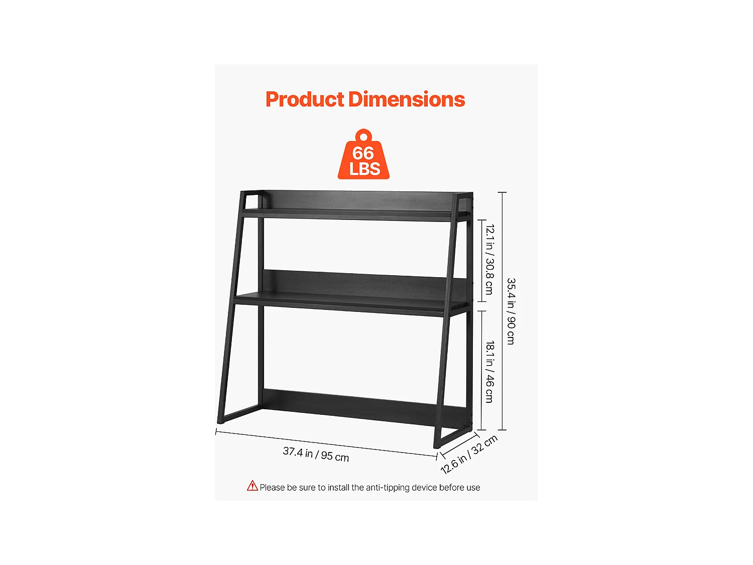 Bibliothèque de Bureau SucceBuy, Organiseur à 2 Niveaux, avec Coussinets Antidérapants. pour Bureau, Maison et Dortoir, Noir
