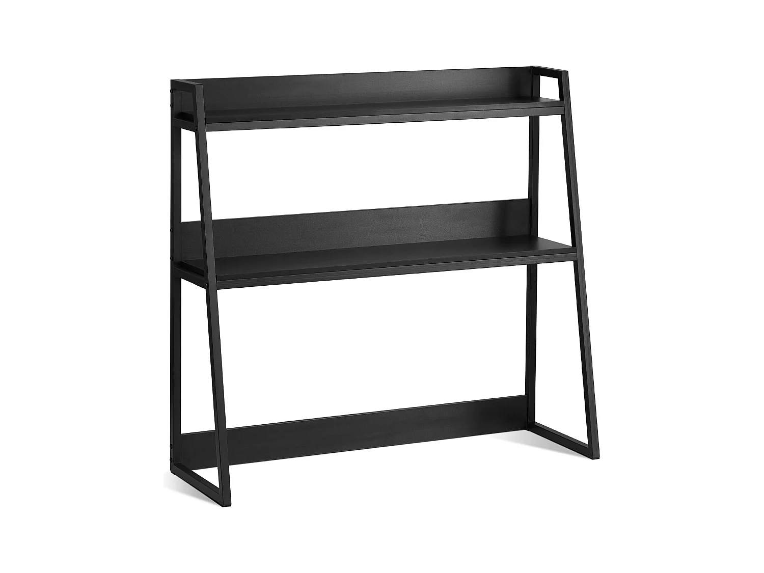 Bibliothèque de Bureau SucceBuy, Organiseur à 2 Niveaux, avec Coussinets Antidérapants. pour Bureau, Maison et Dortoir, Noir